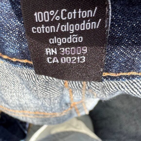 Calvin Klein Mens Dark Wash Relaxed Fit All Cotton Straight Leg Denim Jeans 32x3 - Picture 9 of 11